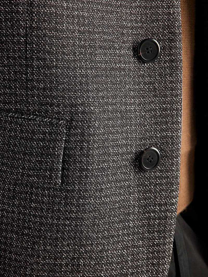 Single-Breasted Wool Jacket