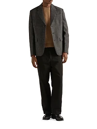 Single-Breasted Wool Jacket
