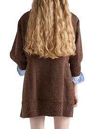 Mouliné Wool Mini Dress
