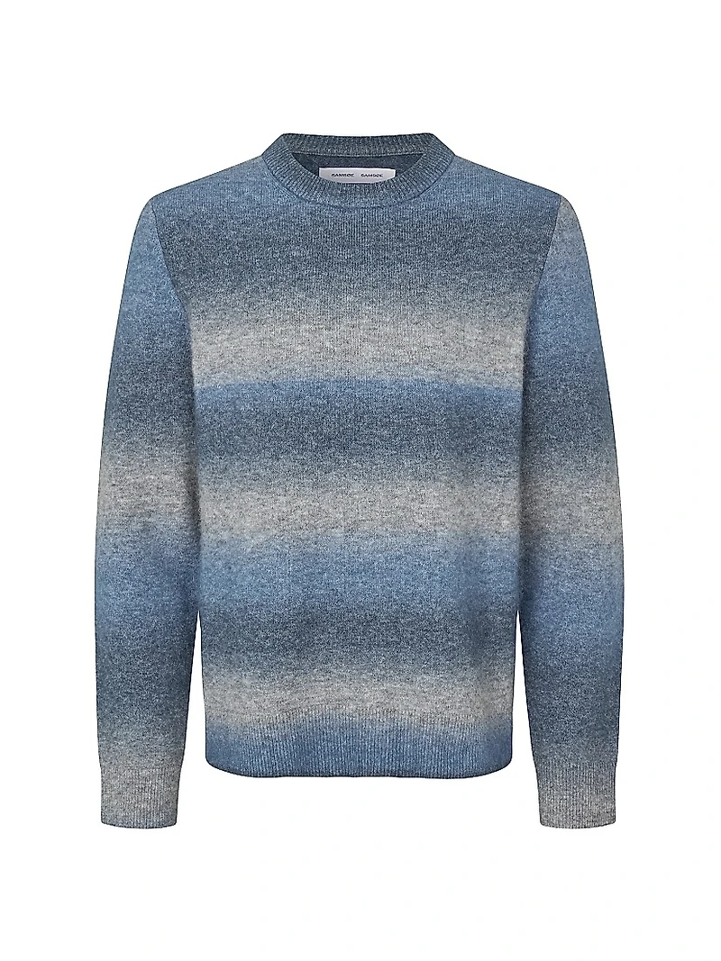 Aiden Stretch-Wool-Blend Crewneck Sweater