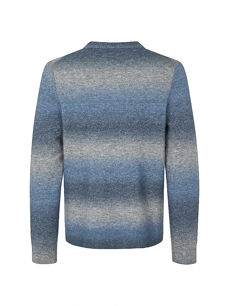 Aiden Stretch-Wool-Blend Crewneck Sweater