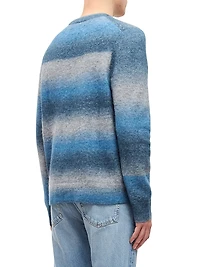 Aiden Stretch-Wool-Blend Crewneck Sweater