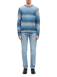 Aiden Stretch-Wool-Blend Crewneck Sweater