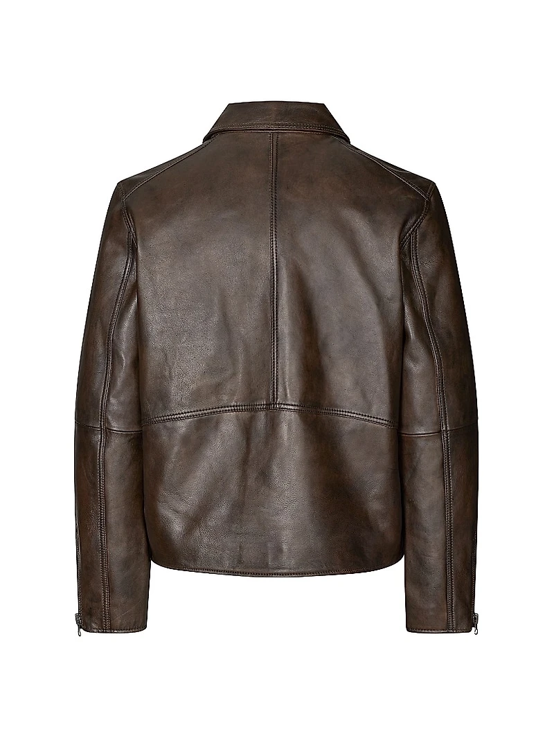 Saccliff X Leather Biker Jacket
