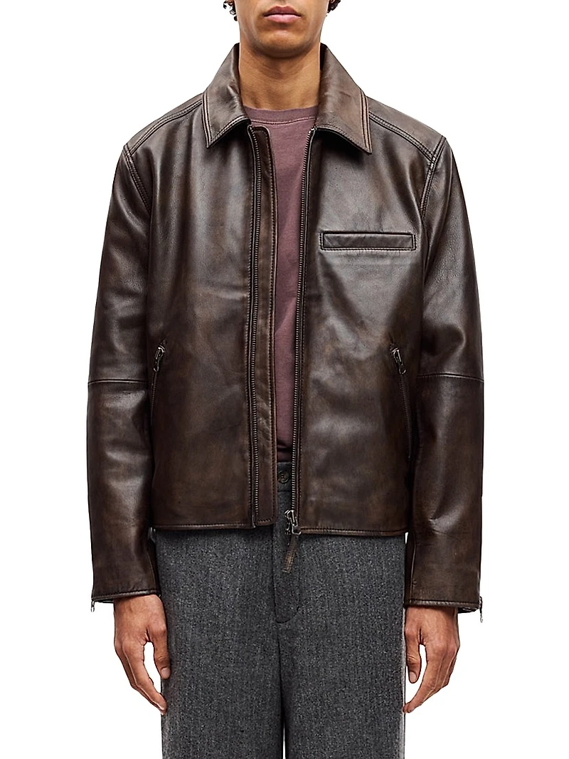 Saccliff X Leather Biker Jacket