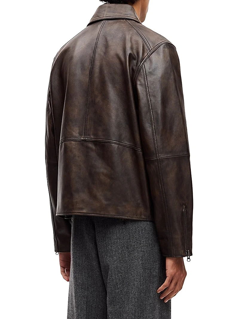 Saccliff X Leather Biker Jacket
