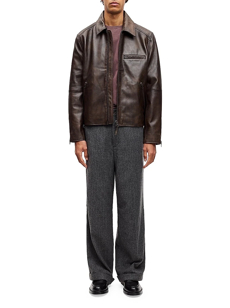 Saccliff X Leather Biker Jacket