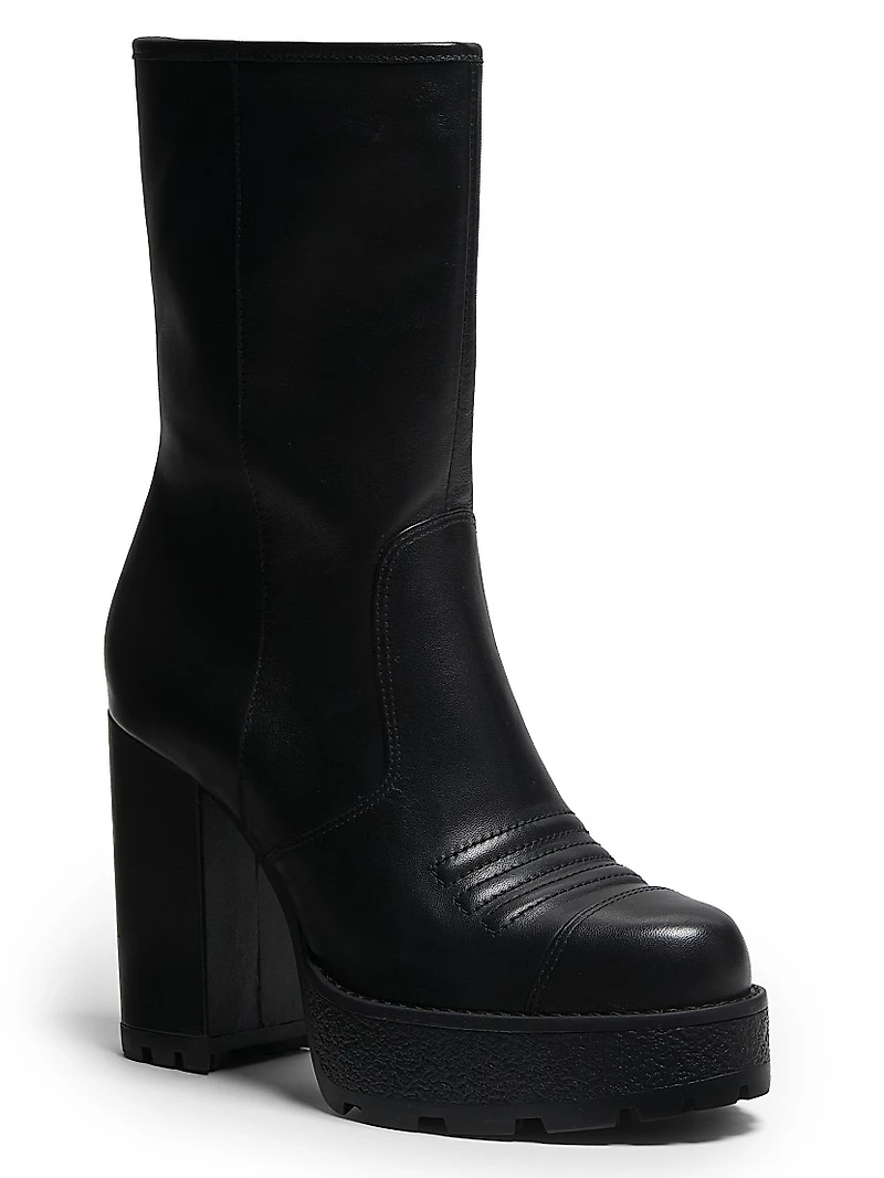 Marley 110MM Leather Platform Boots