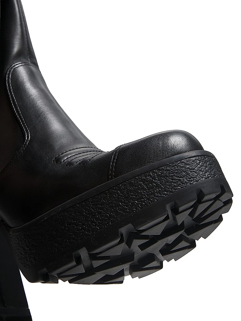 Marley 110MM Leather Platform Boots