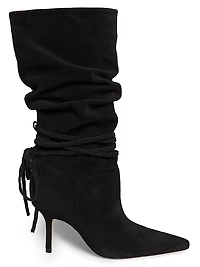 Samina Wrap Around Heel 85mm Suede Boots