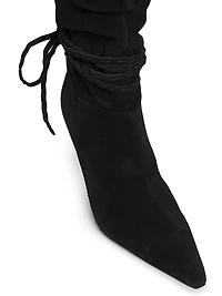 Samina Wrap Around Heel 85mm Suede Boots
