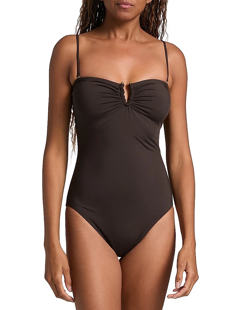 Semi-Sweetheart One-Piece Swimsuit