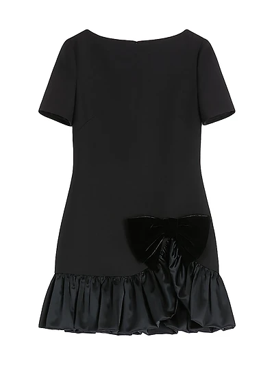 Crepe Couture Short Dress
