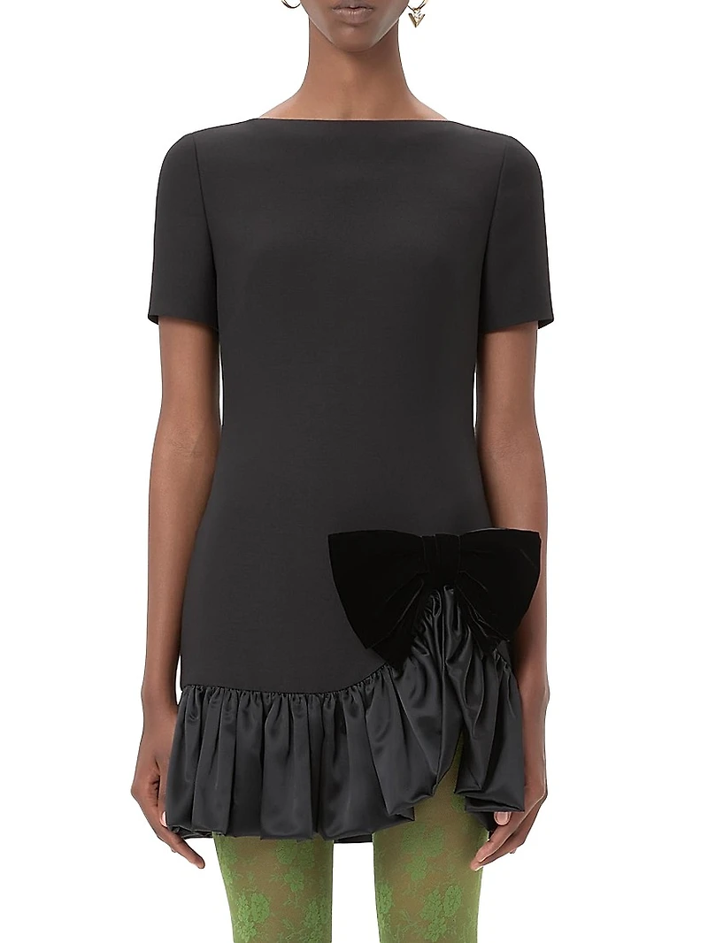 Crepe Couture Short Dress