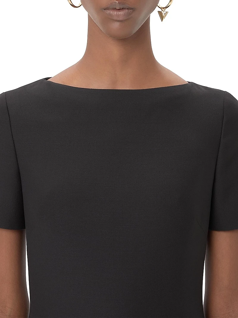 Crepe Couture Short Dress
