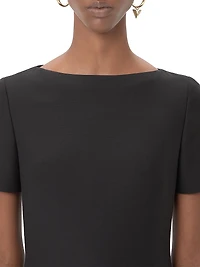 Crepe Couture Short Dress