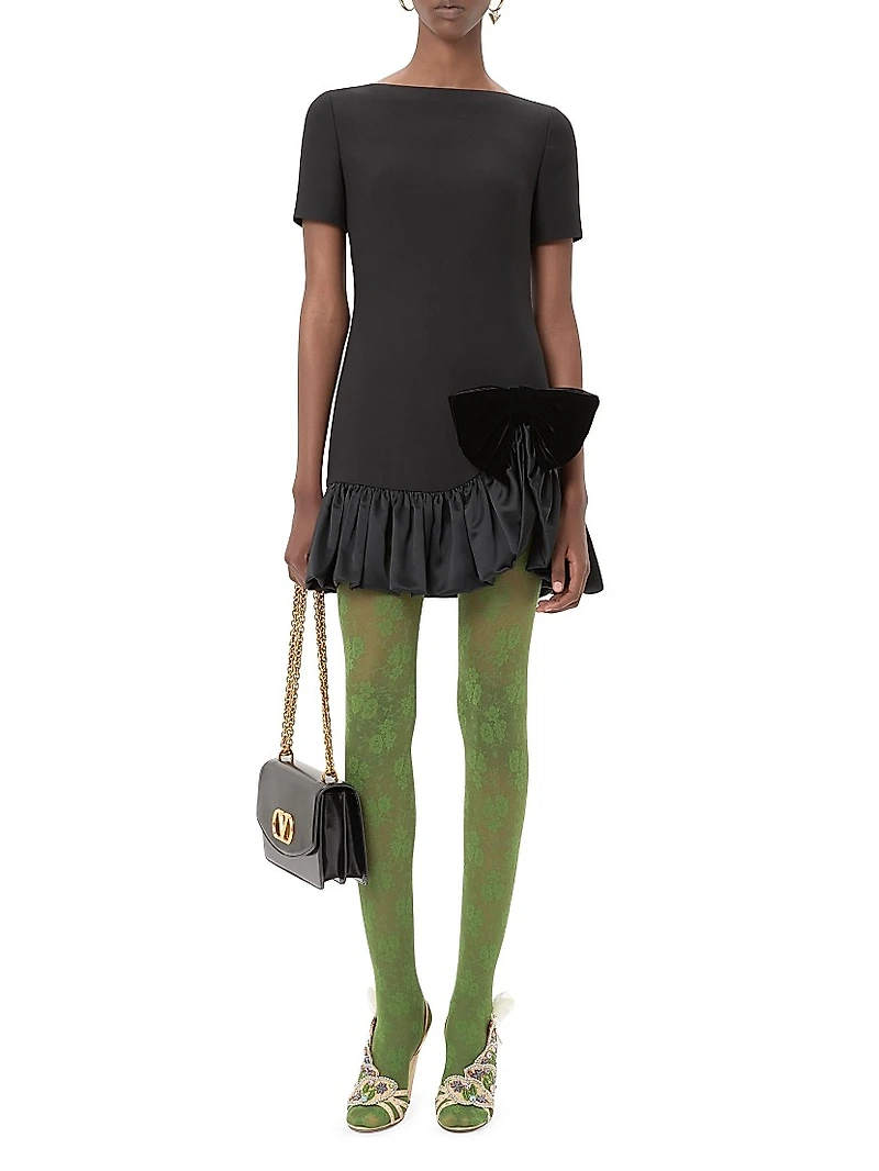 Crepe Couture Short Dress