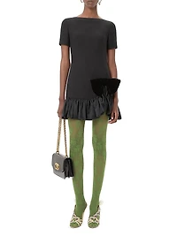 Crepe Couture Short Dress