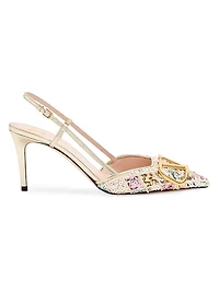 VLogo Signature 80MM Slingback Pumps Décolleté