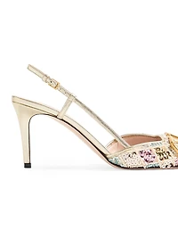 VLogo Signature 80MM Slingback Pumps Décolleté