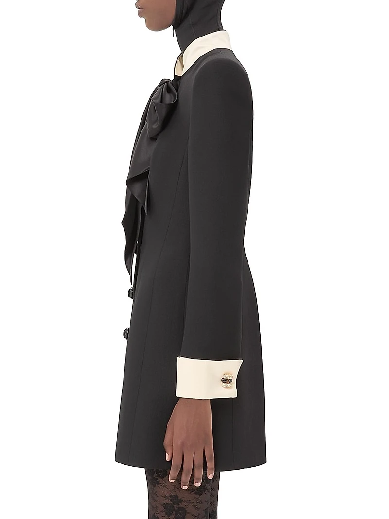 Crepe Couture Short Dress