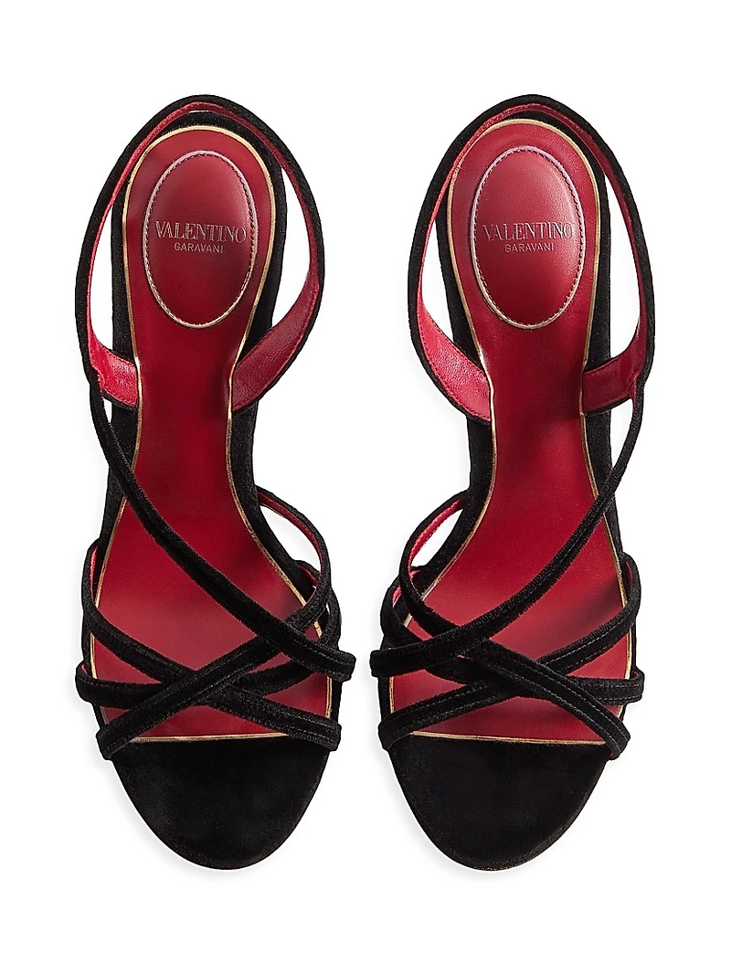 Fetishique Velvet 105MM Sandals