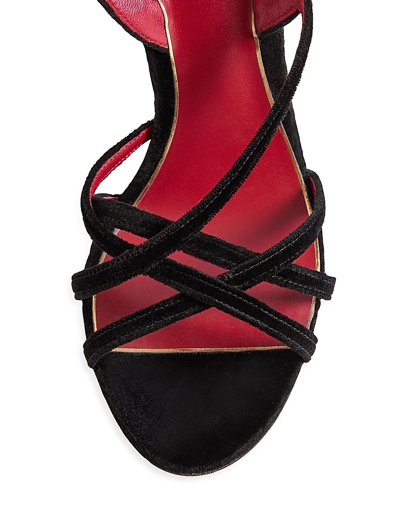 Fetishique Velvet 105MM Sandals