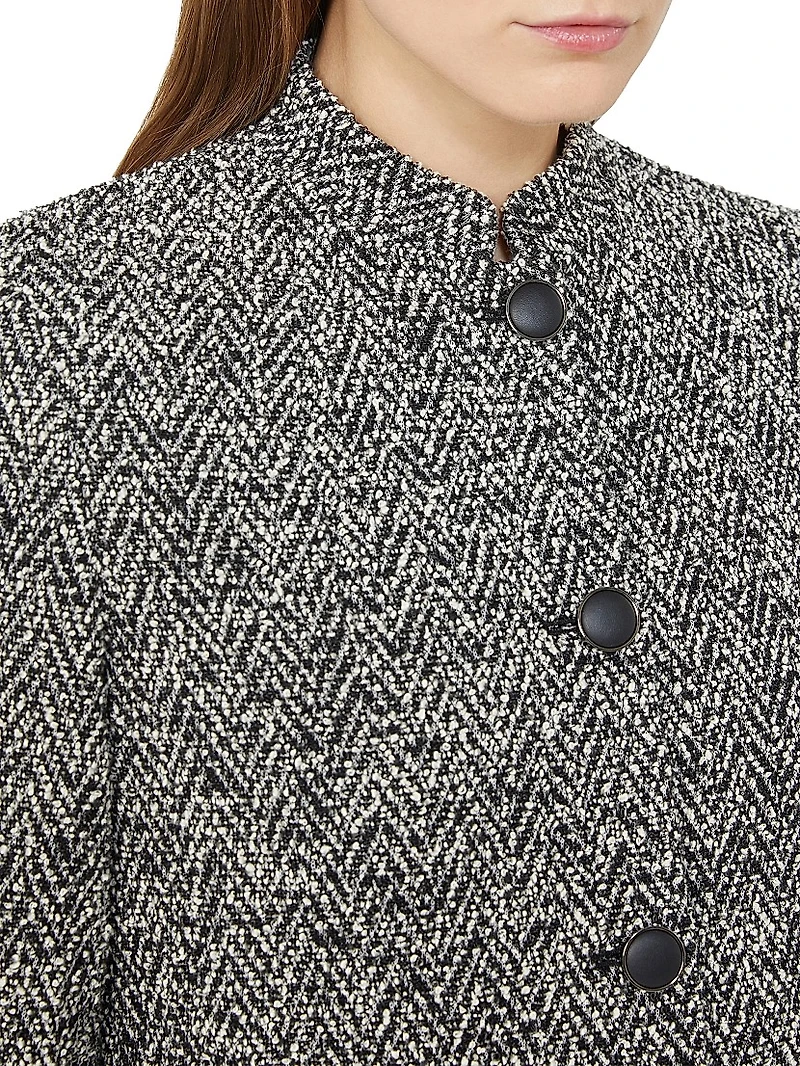 Bouclé Jersey Cropped Jacket