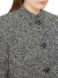 Bouclé Jersey Cropped Jacket