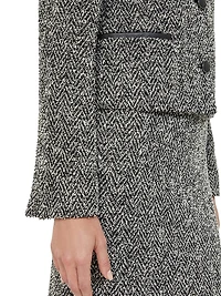 Bouclé Jersey Cropped Jacket