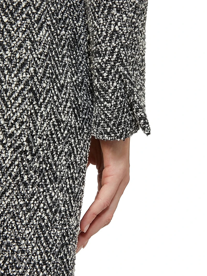 Bouclé Jersey Cropped Jacket