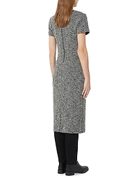 Bouclé Jersey Midi Dress