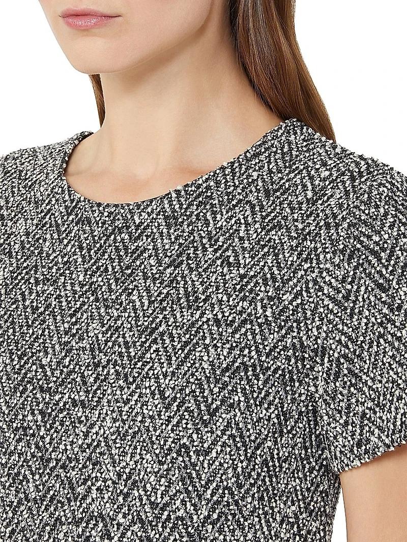 Bouclé Jersey Midi Dress