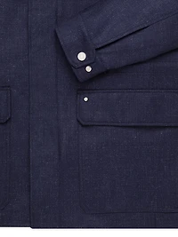 Field Jacket Fine Wool and Silk Blend