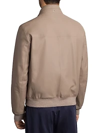 Lamb Leather Blouson Jacket