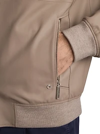 Lamb Leather Blouson Jacket