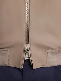 Lamb Leather Blouson Jacket