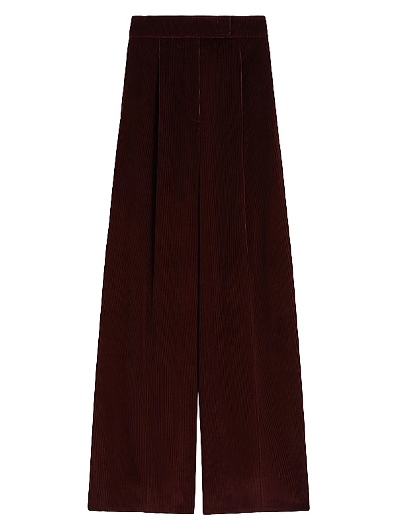 Wide Leg Corduroy Trousers