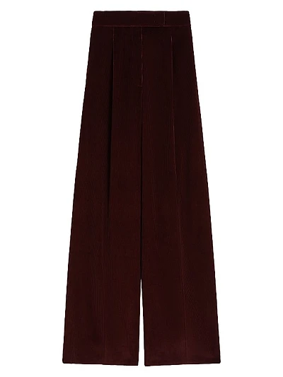 Wide Leg Corduroy Trousers