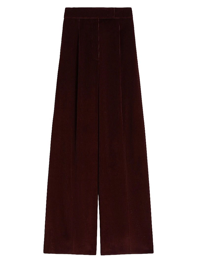 Wide Leg Corduroy Trousers