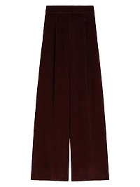 Wide Leg Corduroy Trousers