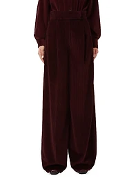 Wide Leg Corduroy Trousers