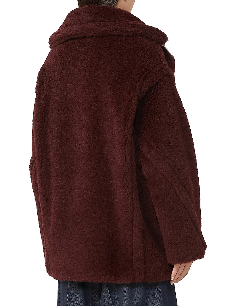 Short Teddy Bear Icon Coat Alpaca and Wool