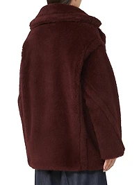 Short Teddy Bear Icon Coat Alpaca and Wool