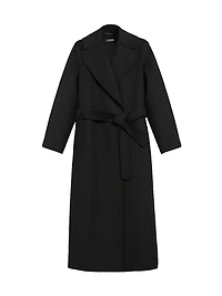 Wool Drap Wrap Coat