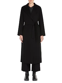 Wool Drap Wrap Coat
