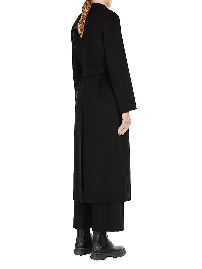 Wool Drap Wrap Coat