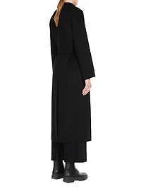 Wool Drap Wrap Coat