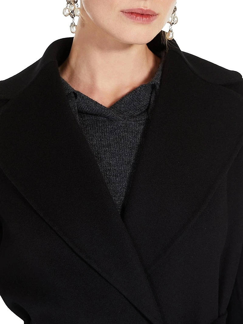 Wool Drap Wrap Coat