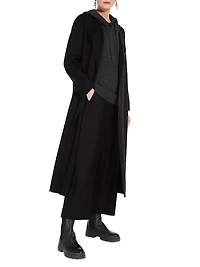 Wool Drap Wrap Coat